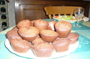 les muffins au chocolat!