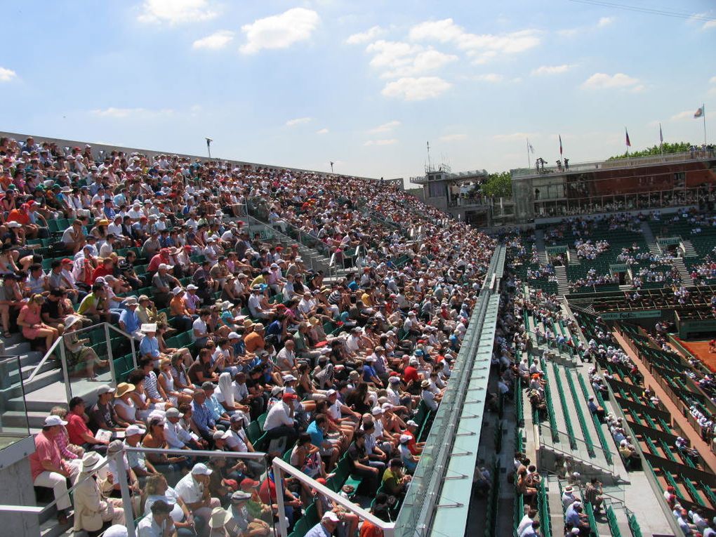 Photos prises lors des demi-finales Soderling-Berdych et Nadal-Melzer à Roland Garros 2010.