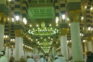 Beautiful Inside View of Prophet Mosque Madinah