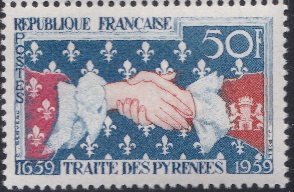 L'Aquitaine dans la philatélie française (4/). Les Pyrénées-Atlantiques