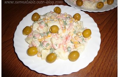 Salade de Pommes de Terre au Saumon Fumé