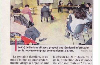 L'article du journal "La Provence" du 23 janvier 2016