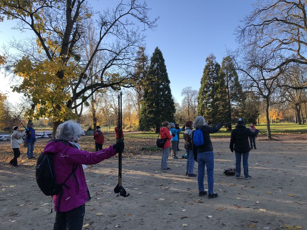 Marche nordique au bois de Vincennes, 8 km.
