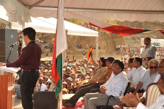 Vendredi 12 octobre 2012. Le Président Andry Rajoelina : première visite dans la Région Itasy (Soavinandriana, Analavory, Ampefy).