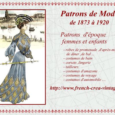 Revues et patrons de mode de 1873 à 1920