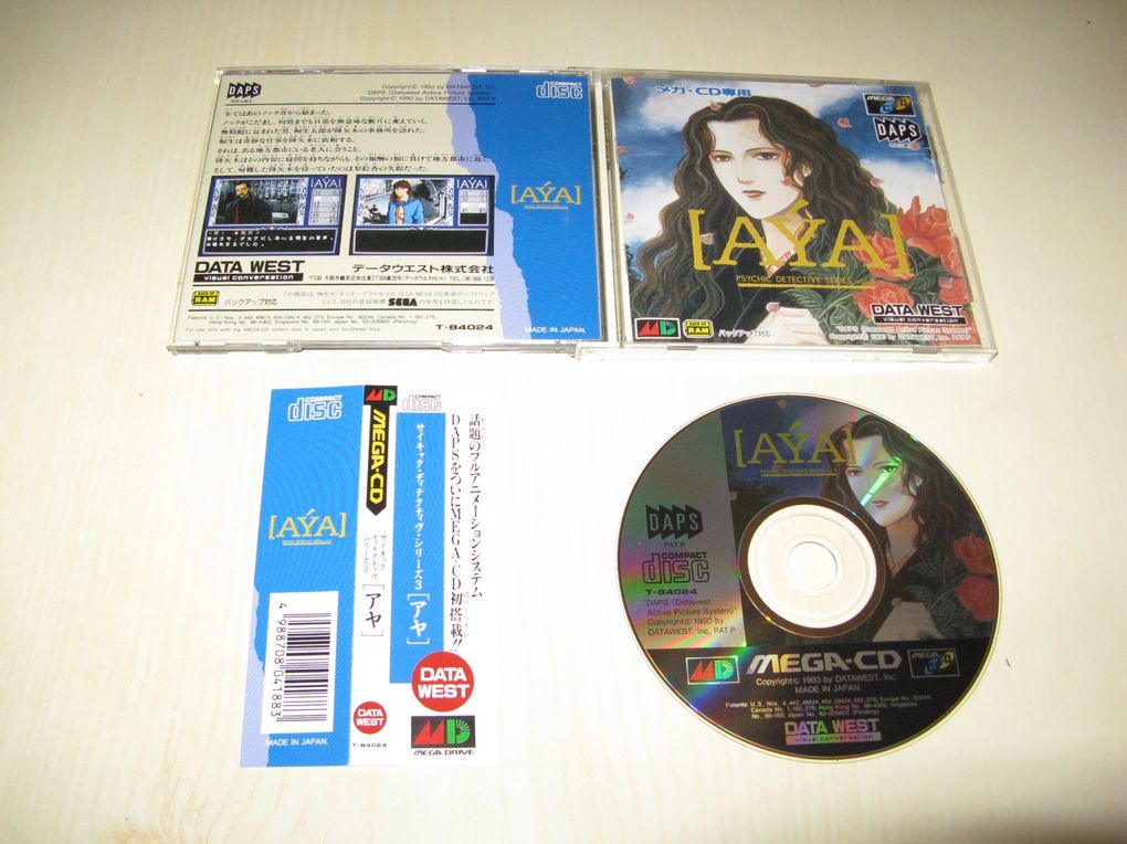 Vous pourrez trouver dans cet album les photos de chacun des jeux Mega cd japonais en boite, notice, cd et eventuellement spin card.