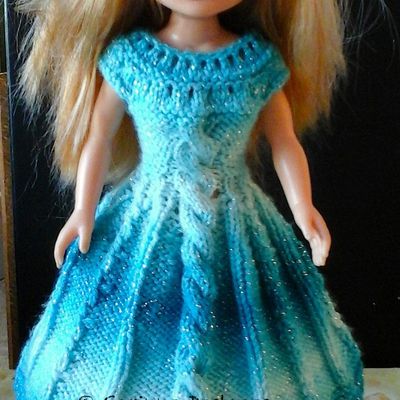 TUTO payant : robe "Spirit of Turquoise" pour poupée Nancy