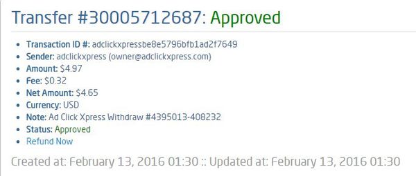Withdrawal proof from ACX