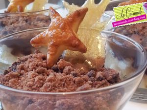 Crumble Poire, Spéculoos et Chocolat