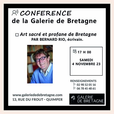 Conférence de Bernard Rio samedi 4 novembre