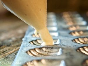 Madeleines au pamplemousse rose