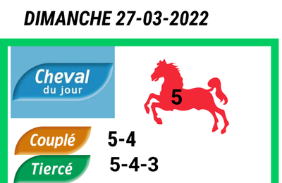 Pronostics probable du dimanche 27 