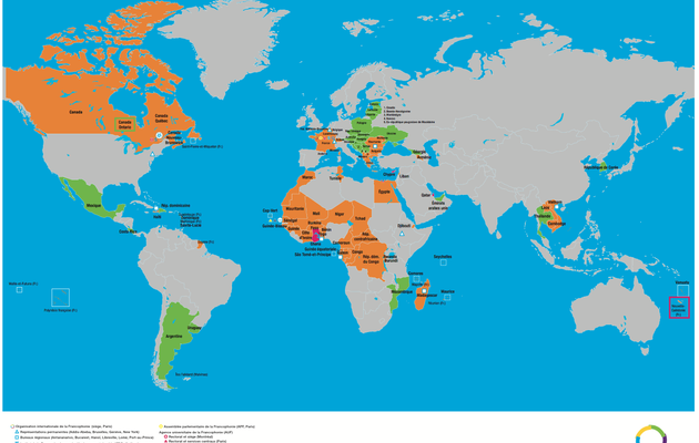 Le français, cinquième langue la plus parlée dans le monde