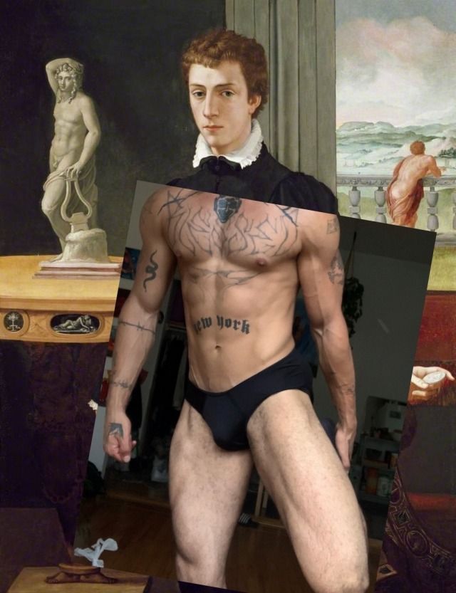 Alessandro Allori - portrait détourné d'un jeune homme