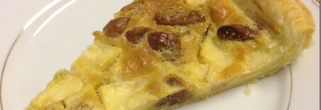 Tarte paysanne pomme, figue, raisin