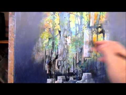 Dessin et peinture - vidéo 1011 : Bien aborder la peinture acrylique ou la peinture à l'huile, par le glacis de travail.