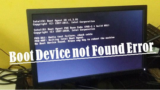 How To Fix The Problem of No Bootable Device Found Insert Boot Disk and Press Any Key?