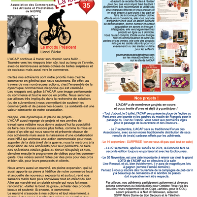 Notre double page dans le "Nieppe le Mag"