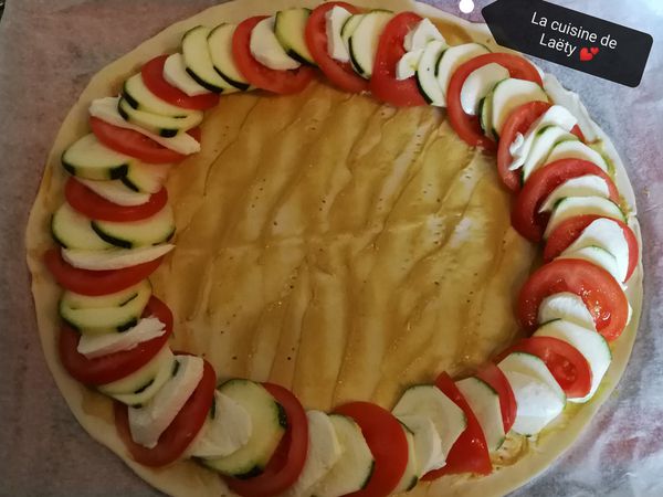 Tarte Courgette 🥒 Tomate 🍅 mozzarella 🧀