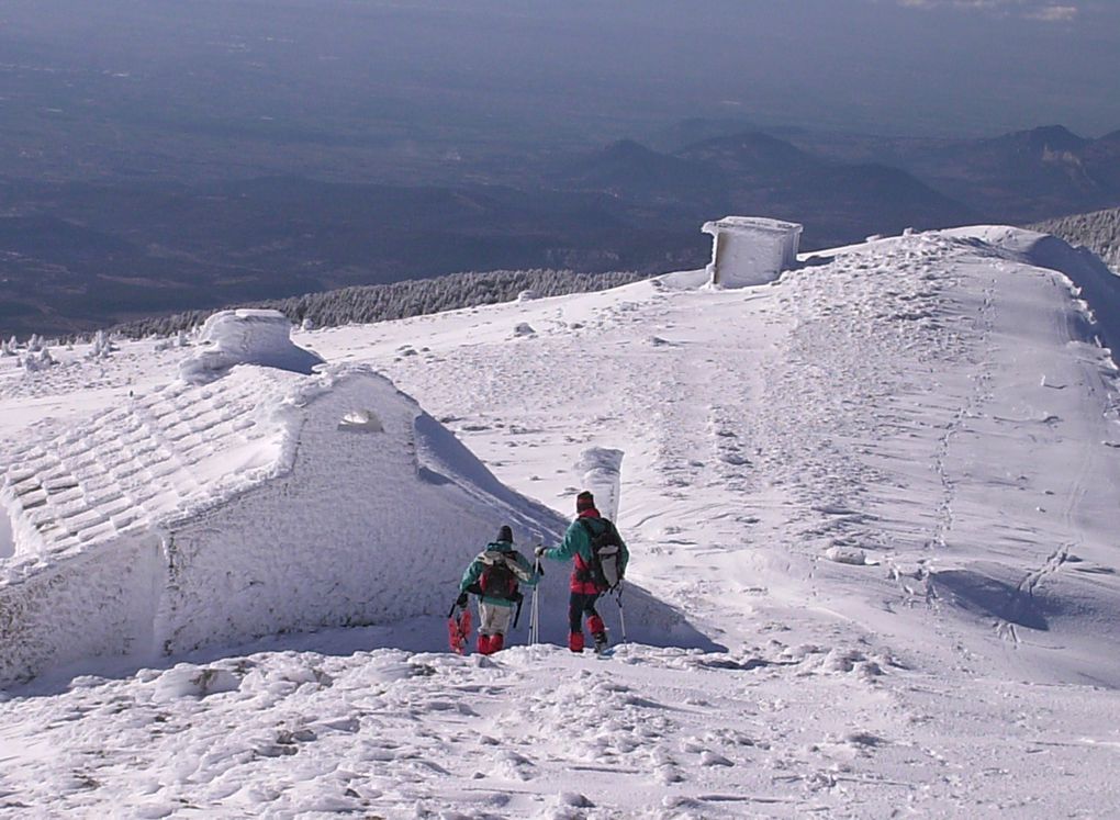 Album - Le Ventoux sous la neige. Photos de Hubert, Bernard et...ma pomme.