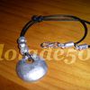 Zamak colgante redondo bolas cuero