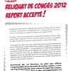 RELIQUAT DE CONGES: report accepté !!