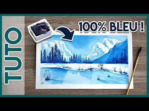 aquarelle.... du bleu 