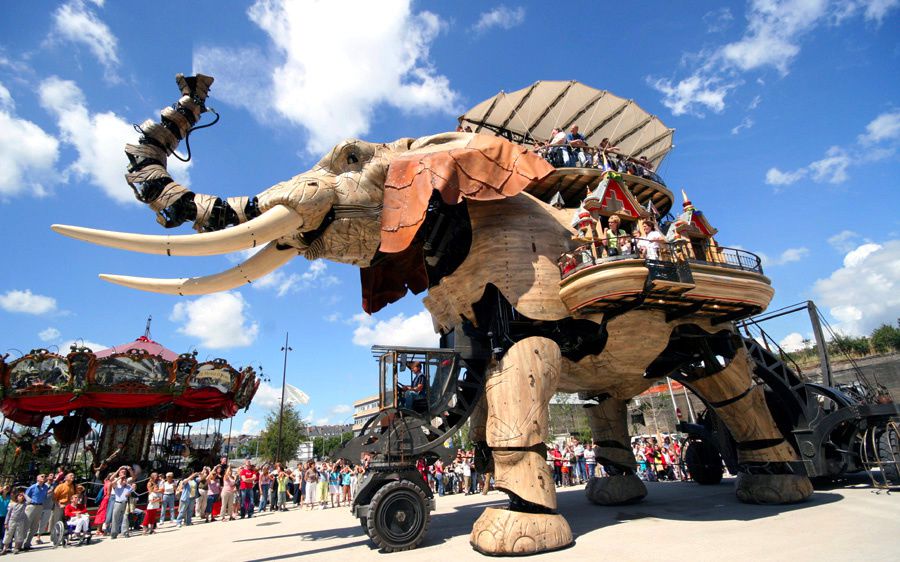 Eléphant de l'Ile de Nantes Royal de Luxe - Photos Thierry Weber Photographe La Baule Guérande