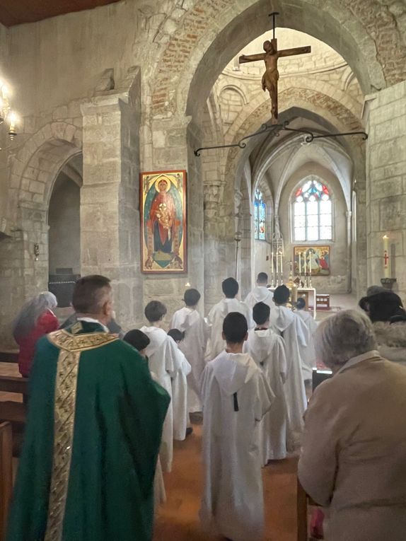 Sacrement des malades au cours de la messe de ce dimanche.