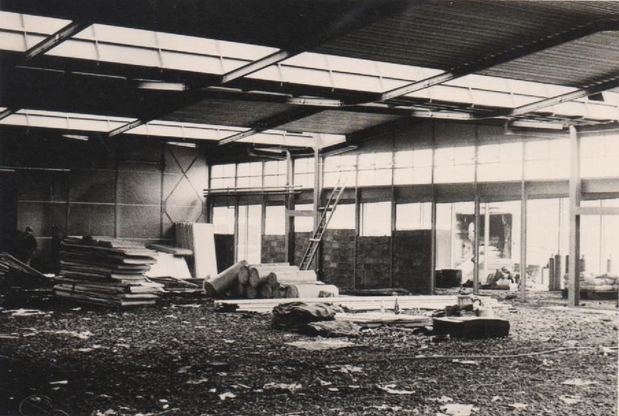 Photos de la construction du CET d'Aniche : Jean Banaszak, 1965-1966. Source : Philippe Banaszak.