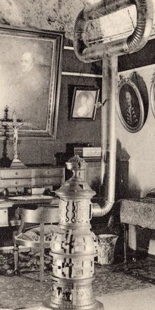 Bureau de Monsieur Henri Abelé, dans son appartement souterrain .