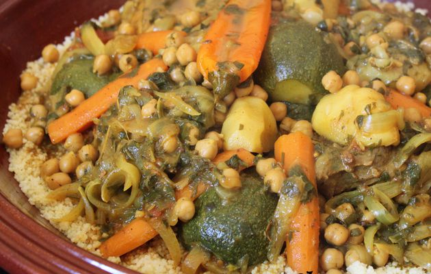 Couscous poulet, agneau et légumes