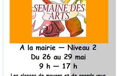 Semaine des arts...