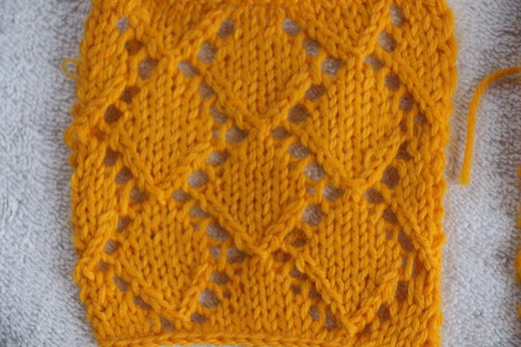 Petite couverture au tricot