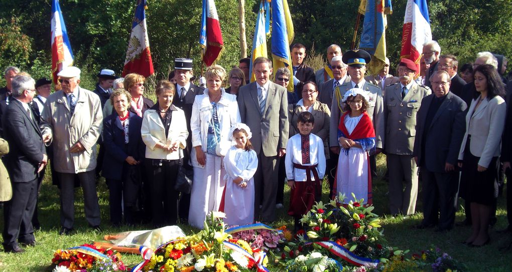 Bénédiction du drapeau franco-ukrainien de l'UFA; commémoration au Ban Saint-Jean