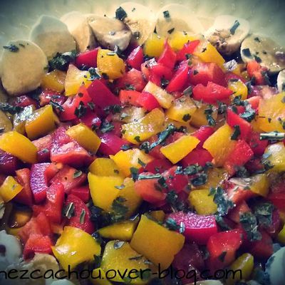 Salade Poivrons - Mozzarella 