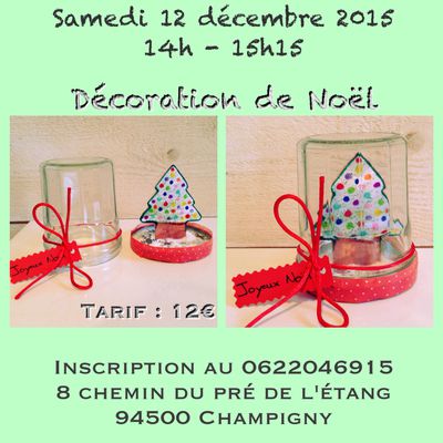 Atelier déco de Noël