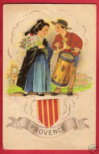 Des cartes postales et des gravures de costumes provençaux traditionnels. A regarder sans se lasser...