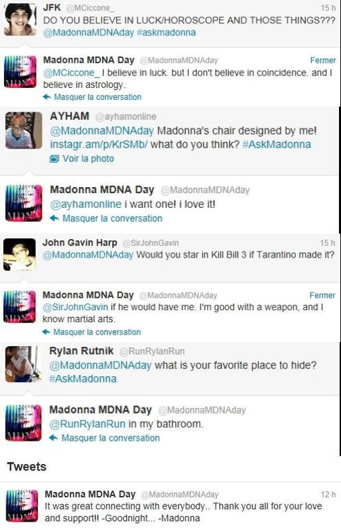 Album - Madonna MDNA Day on Twitter - March 26, 2012