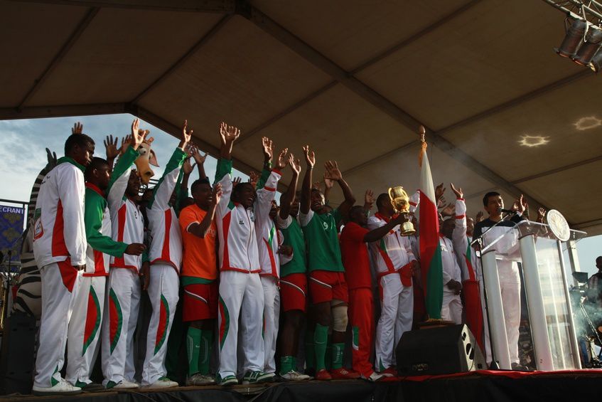 Inauguration du Kianja (Stade) Makis de Madagascar, à Andohatapenaka, par le Président Andry Rajoelina. 4ème partie. Photos: Harilala Randrianarison