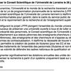 Motion contre la #LPPR du Conseil scientifique de l'Université de Lorraine (28/1/20)