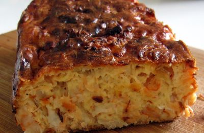 Cake au saumon et à la crevette