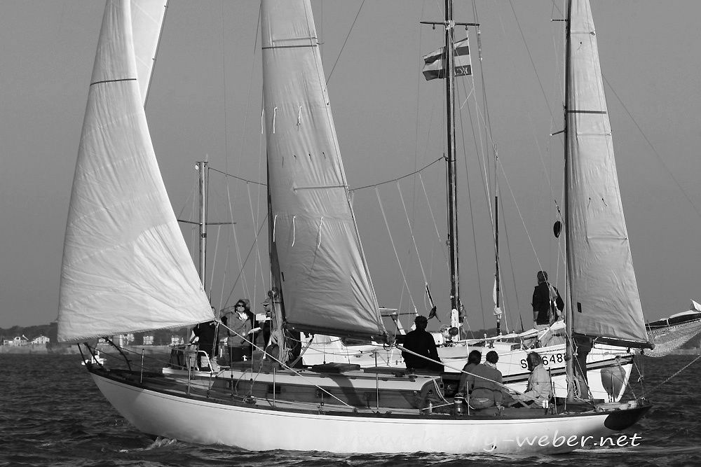 Les régates des Voiles de Légende de La Baule 2010 en noir et blanc