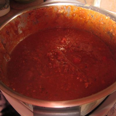 Sauce a spaghetti de mon arriere grand mere au Thermomix 31