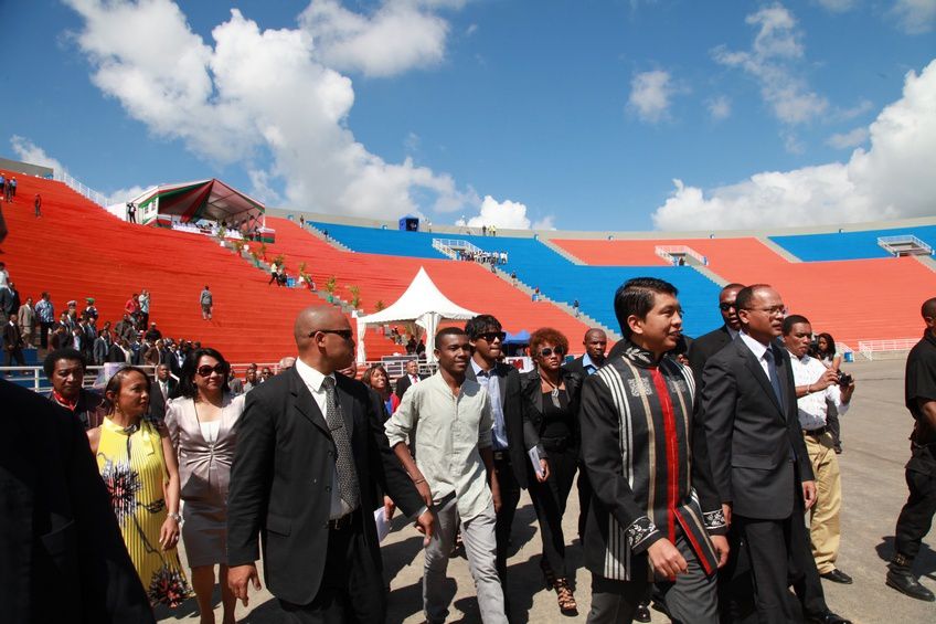 Dans le cadre du IIè anniversaire de la IVèRépublique, le couple présidentiel, Andry et Mialy Rajoelina, a inauguré le «Coliseum de Madagascar» sis à Antsonjombe. 1ère partie. Photos: Harilala Randrianarison