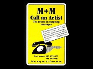 Call an Artist @ M + M. 1992 (action)