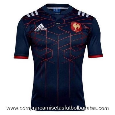 Camisetas de rugby Francia 2016 azul marino 