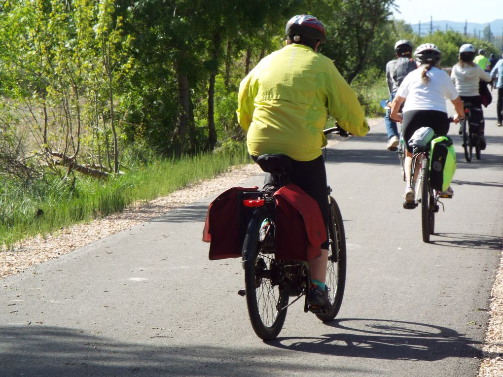 La nouvelle piste cyclable, de Jonquières à Orange...