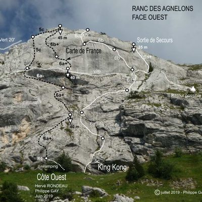 Côte Ouest  et  Carte de France.