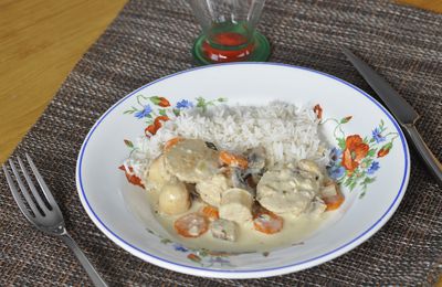 Blanquette de boudin blanc (avec du boudin blanc maison)